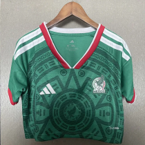 2026 World Cup Mexico Home Women Cheerleader Shirt (女啦啦短袖)