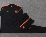 2026-27 Netherlands Black Half Pull Tracksuit #B26043(半拉链)