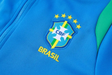 2026-27 Brazil Lake blue Jacket Tracksuit #A26043