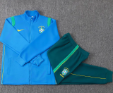 2026-27 Brazil Lake blue Jacket Tracksuit #A26043