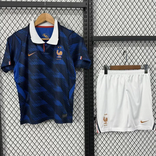 2026-27 France Home Kids Soccer Jersey