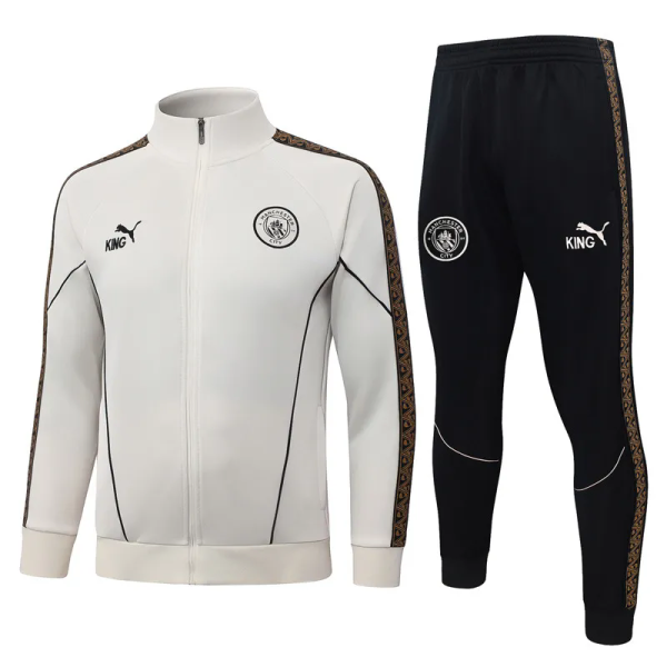 26-27 Man City Beige Jacket Tracksuit #A26042