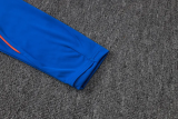 26-27 France Fancy blue Kids Half Pull Tracksuit #E26058(童装)(半拉链)