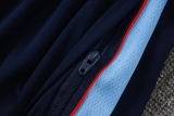 26-27 England Light blue Half Pull Tracksuit #B26052(半拉链)