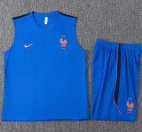 26-27 France Fancy blue Tank top and shorts suit #D26032
