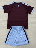 26-27 Aston Villa Home Kids Soccer Jersey