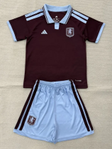 26-27 Aston Villa Home Kids Soccer Jersey