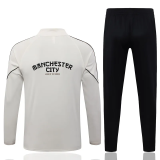 26-27 Man City Beige Kids Half Pull Tracksuit #E26054(童装)(半拉链)