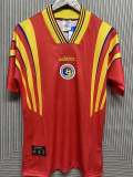 1996 Romania Red Retro Soccer Jersey