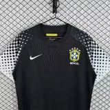 2010 Brazil Black GoalKeeper Retro Soccer Jersey