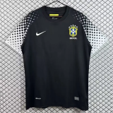 2010 Brazil Black GoalKeeper Retro Soccer Jersey