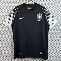 2010 Brazil Black GoalKeeper Retro Soccer Jersey