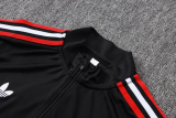 26-27 Man Utd Black Kids Half Pull Tracksuit #E26072(童装)(半拉链)
