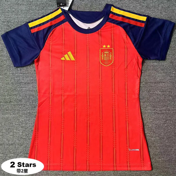 2026-27 Spain Home Women Soccer Jersey (女)(带2星)