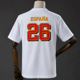 2026 Spain White Campeones High Quality T-Shirt (ad标)