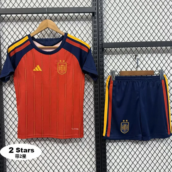 2026-27 Spain Home Kids Soccer Jersey