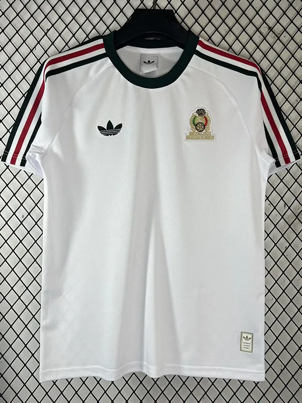 26-27 Mexico White Casual Edition Fans Training shirts (绿三叶)