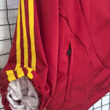 2007 Spain Red Retro Windbreaker