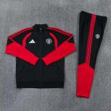 26-27 Man Utd Black Red Jacket Tracksuit
