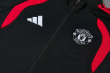 26-27 Man Utd Black Red Jacket Tracksuit