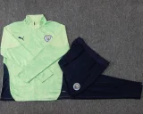 25-26 Man City Light green Half Pull Tracksuit #B25139(半拉链)