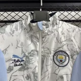 25-26 Man City White & Blue Double Sided Windbreaker (双面风衣)