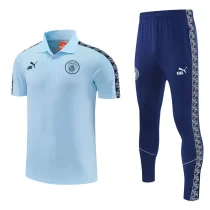 26-27 Man City Light blue Short shirts and Long trousers Suit