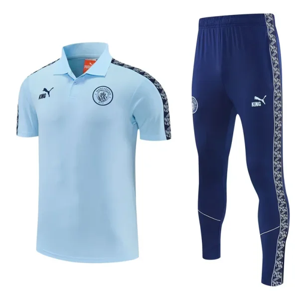 26-27 Man City Light blue Short shirts and Long trousers Suit