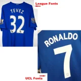 2008-2009 Man Utd Away Retro Soccer Jersey