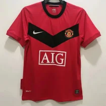 2009-2010 Man Utd Home Long Sleeve Retro Soccer Jersey (长袖)