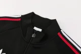 26-27 Man Utd Black Jacket Tracksuit #05