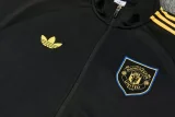 26-27 Man Utd Black Jacket Tracksuit