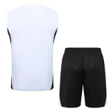 25-26 LIV White Tank top and shorts suit #D2568