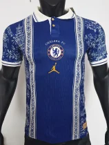 26-27 CHE Royal Blue Casual Edition Player Version Training shirts (飞人标)