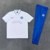 26-27 CHE White Short shirts and Long trousers Suit