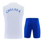 26-27 CHE White Tank top and shorts suit
