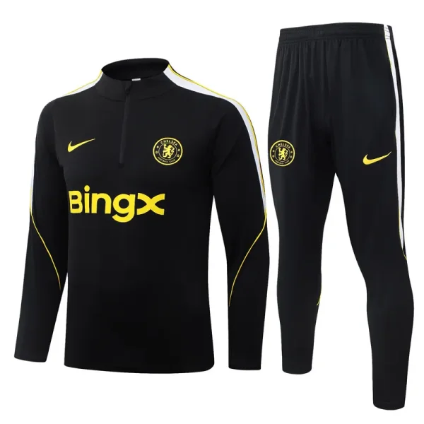 26-27 CHE Black Half Pull Tracksuit #B26066(半拉链)