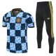 26-27 Man Utd Blue Short shirts and Long trousers Suit (圆领)