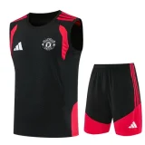 26-27 Man Utd Black Tank top and shorts suit