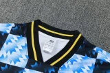 26-27 Man Utd Blue Short shirts and Long trousers Suit (圆领)