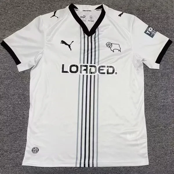 26-27 Derby County Home Fans Soccer Jersey