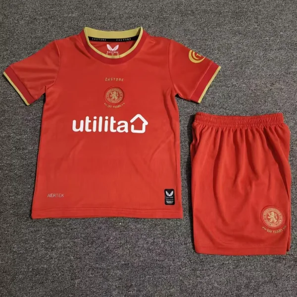 26-27 Middlesbrough Home Kids Soccer Jersey