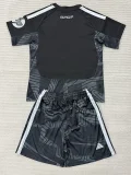 26-27 RMA Black Goalkeeper Kids Soccer Jersey