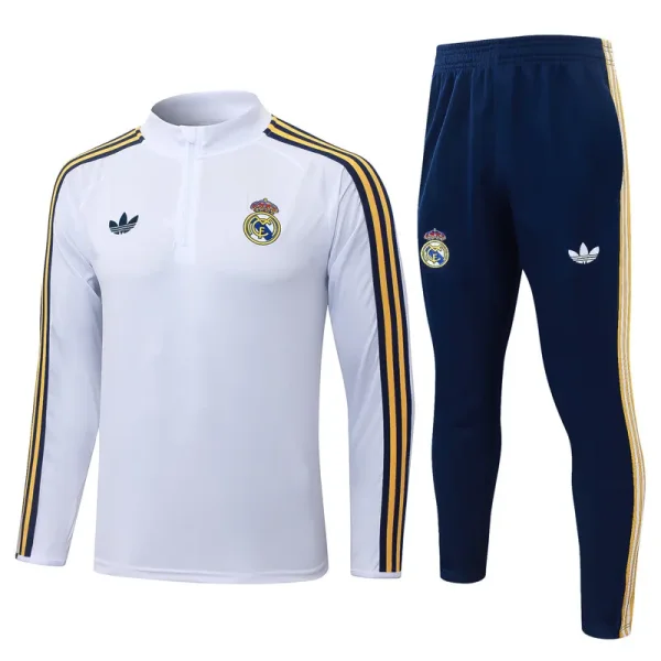 26-27 RMA White Half Pull Tracksuit #B26039(半拉链)