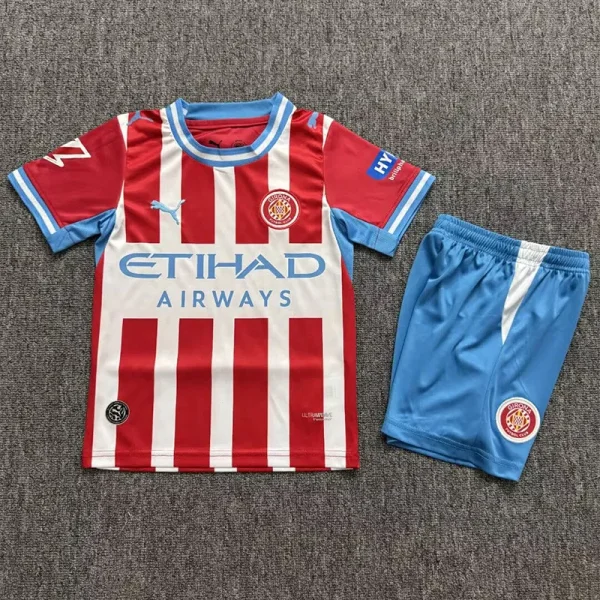 26-27 Girona Home Kids Soccer Jersey