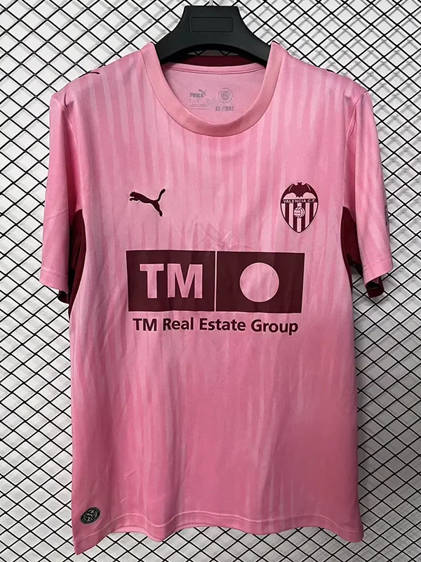 26-27 Valencia Pink Fans Soccer Jersey