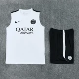 26-27 PSG White Tank top and shorts suit