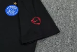 26-27 PSG Black Short shirts and Long trousers Suit (圆领)