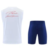 26-27 PSG White Tank top and shorts suit