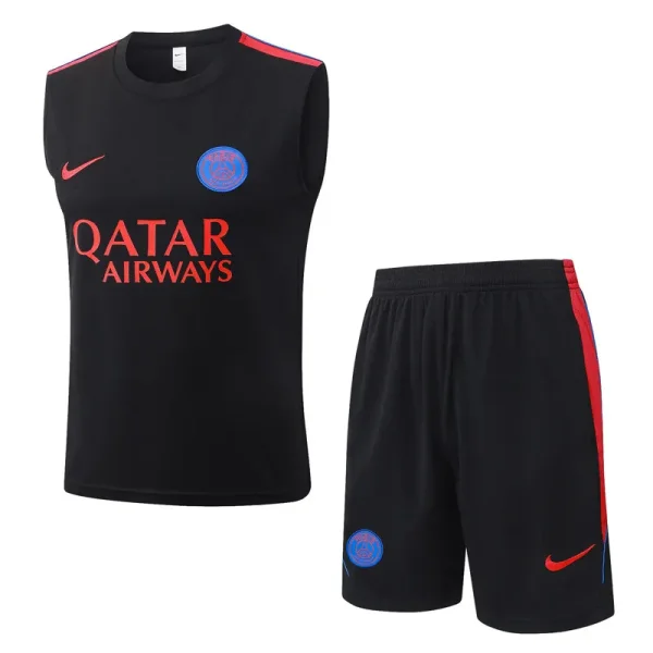 26-27 PSG Black Tank top and shorts suit #D26050
